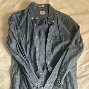 J. Crew Casual Denim Blue Shirt